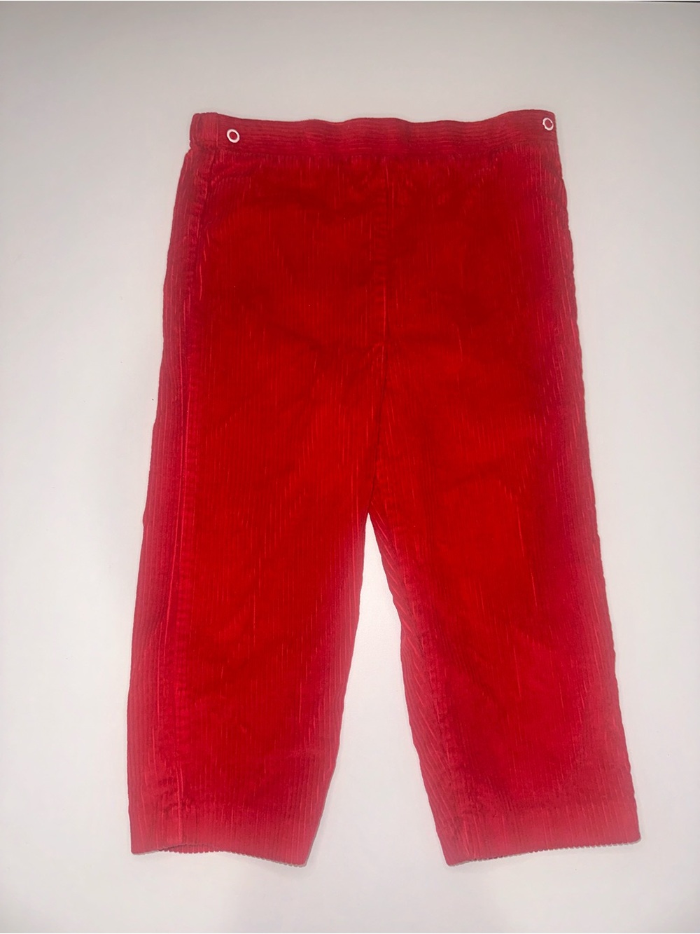 Vintage Kids Red Corduroy Bottoms. 100% Cotton. Size 3T